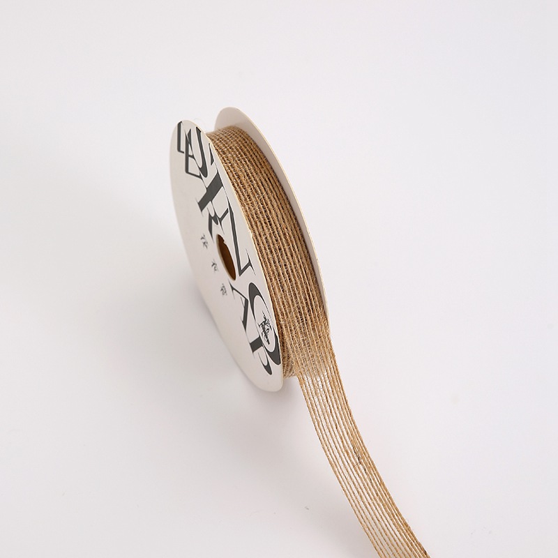 Wstążka jutowa – Naturalna – Rolka 1,5cm × 13,5m
