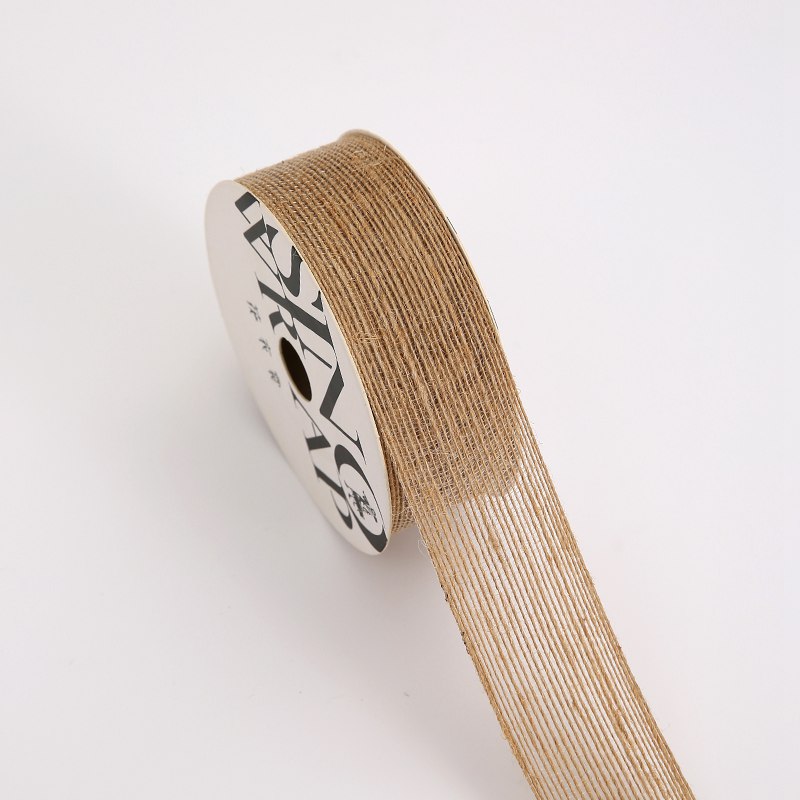 Wstążka jutowa – Naturalna – Rolka 3,8cm × 13,5m