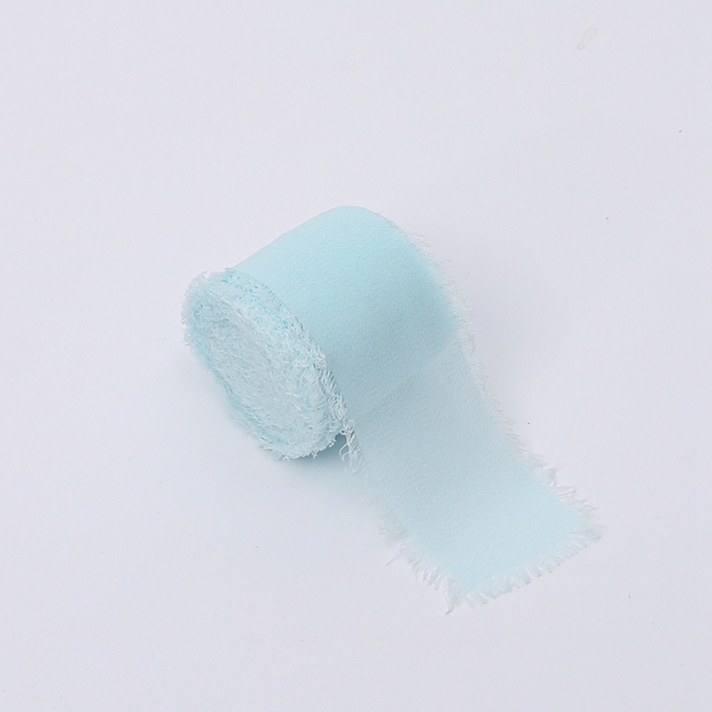 Wstążka florystyczna – Szyfon – Pastelowy Błękit – Rolka 4cm x 4,5m