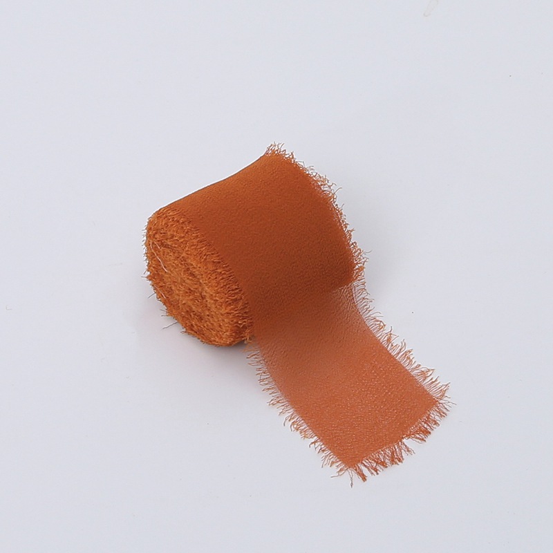Wstążka florystyczna – Szyfon – Terakota – Rolka 4cm x 4,5m