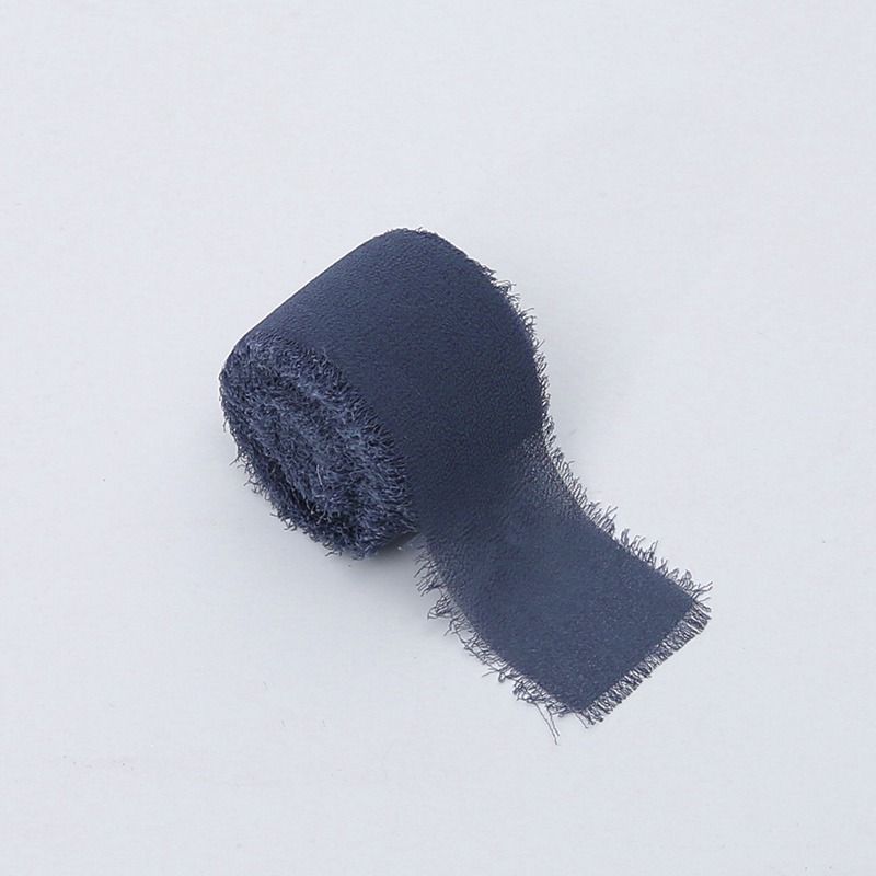 Wstążka florystyczna – Szyfon – Granat – Rolka 4cm x 4,5m