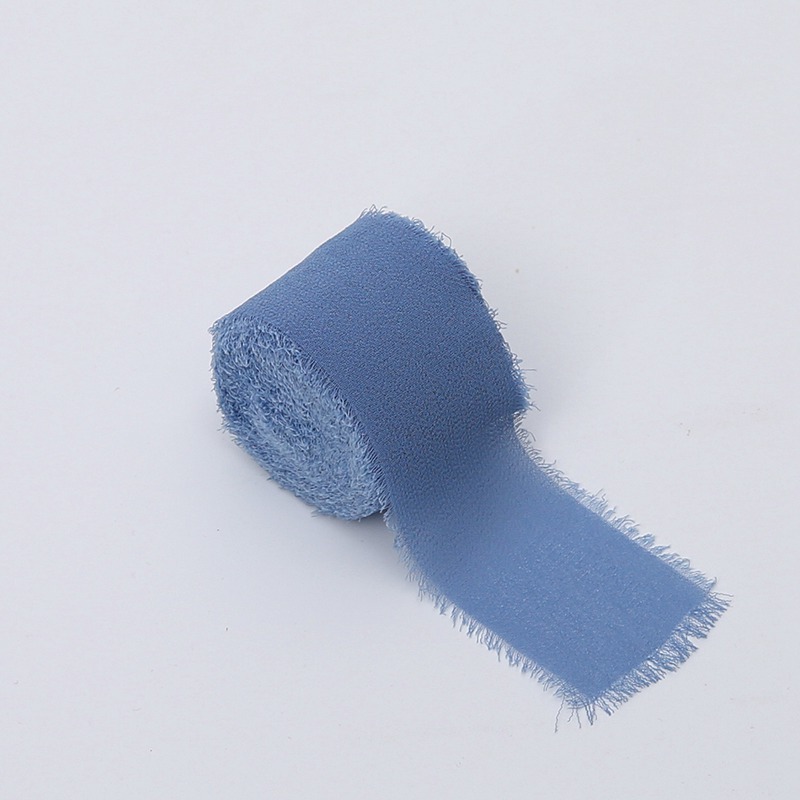 Wstążka florystyczna – Szyfon – Niebieski – Rolka 4cm x 4,5m