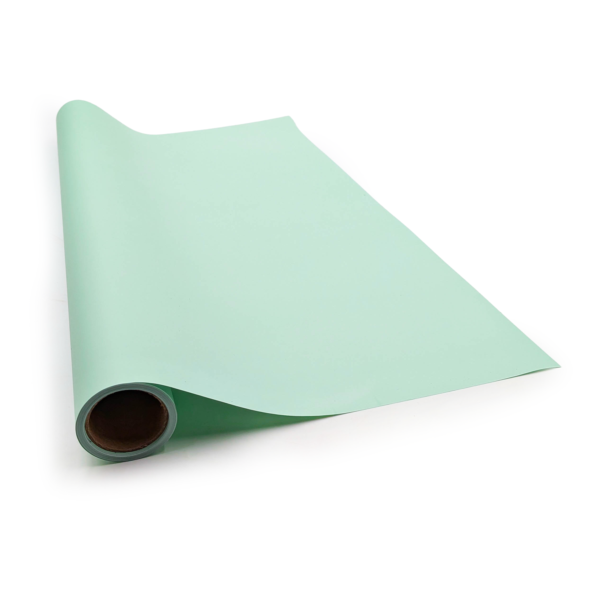 Folia florystyczna - "Elegant" Pastelowy zielony - Rolka  58cm x 10m