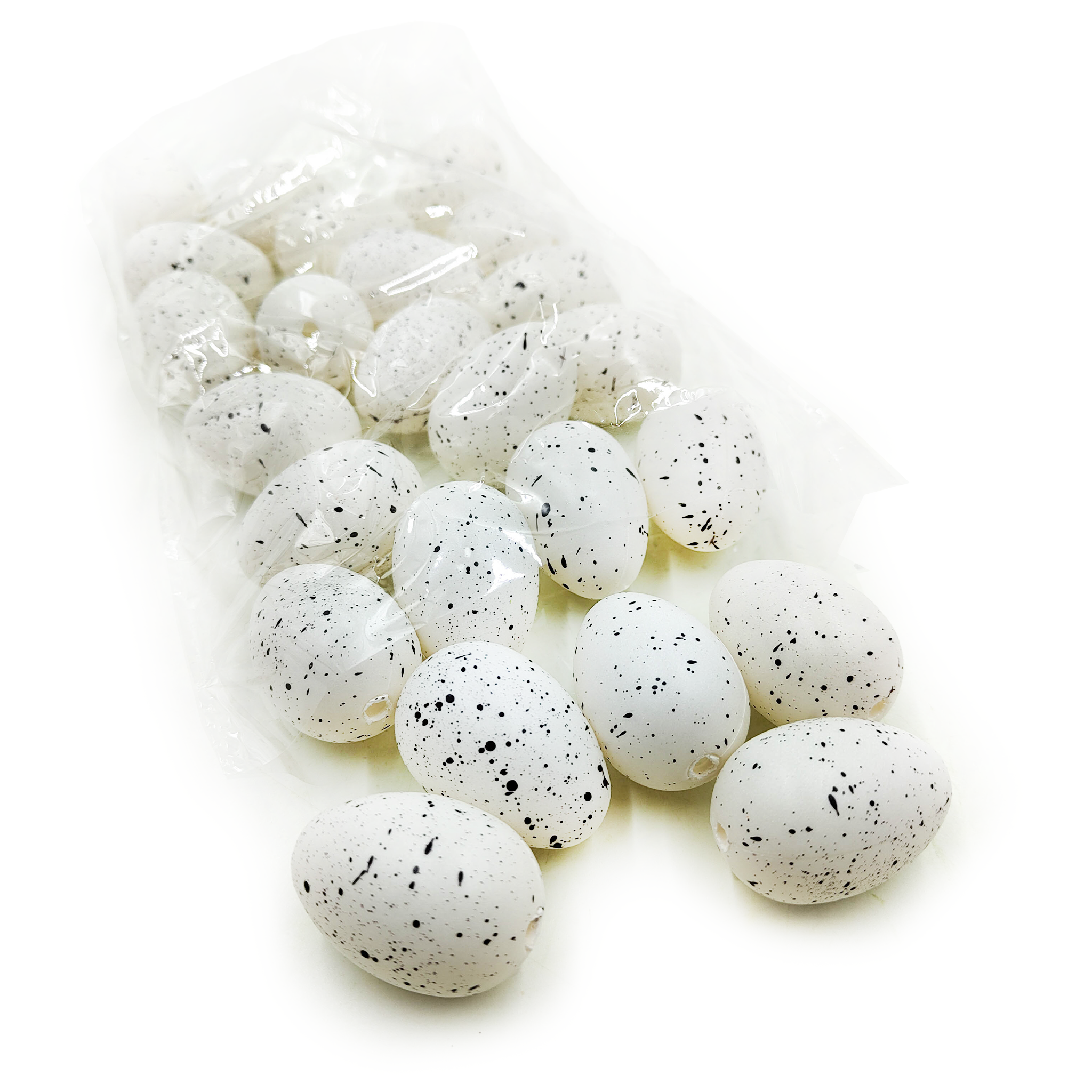 Jajka wielkanocne - przepiórcze plastikowe - 4 cm - wydmuszka - 24szt
