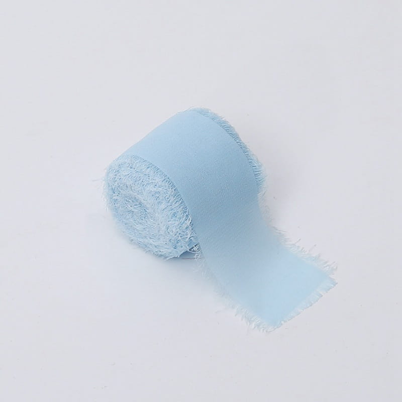 Wstążka florystyczna – Szyfon – Błękitny – Rolka 4cm x 4,5m